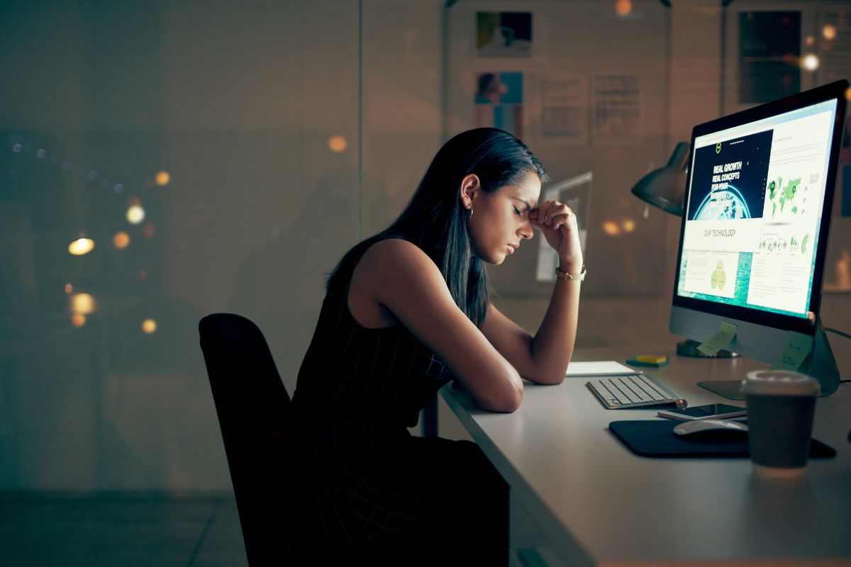 Professional experiencing burnout